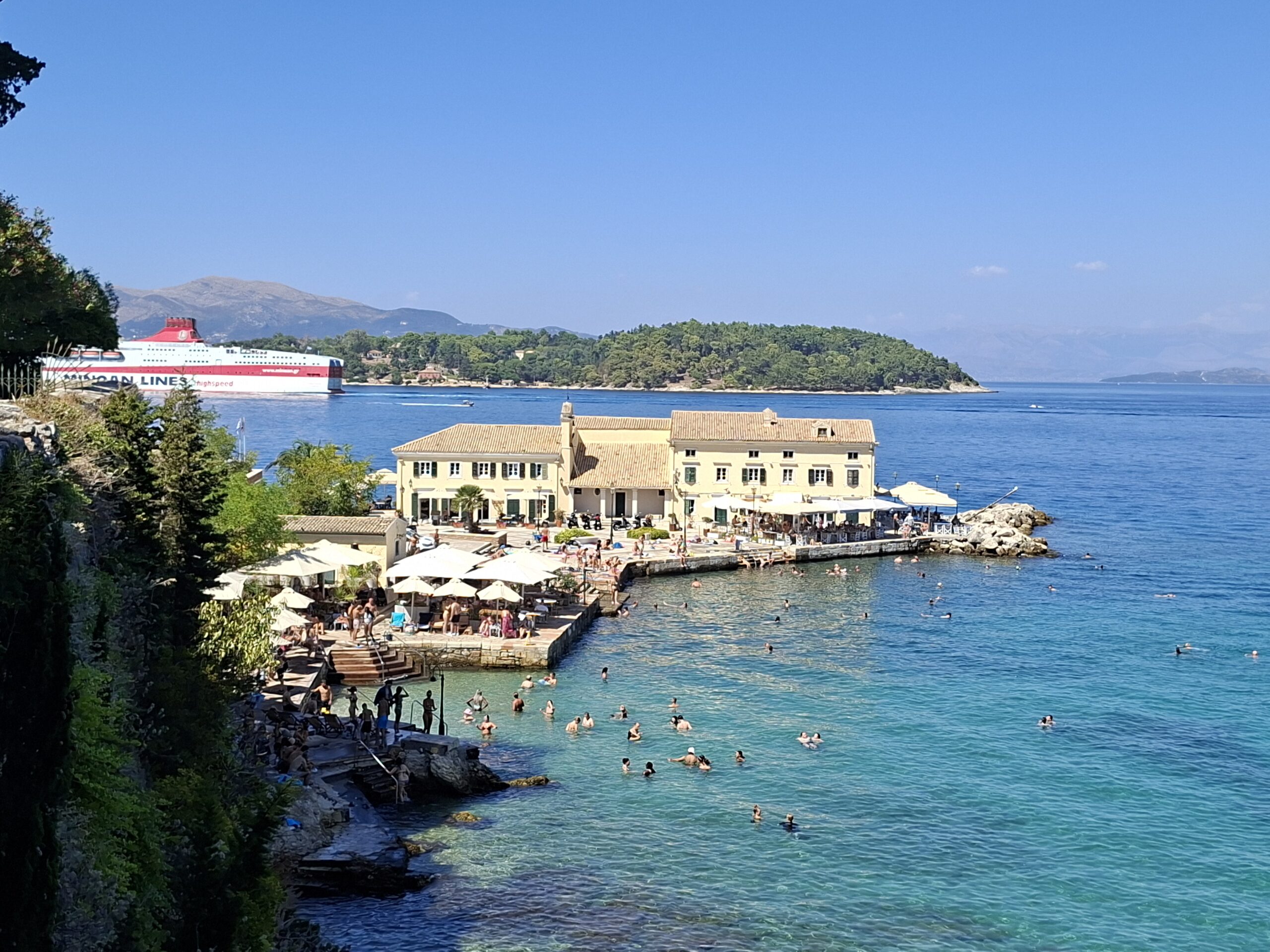 faliraki beach in Corfu