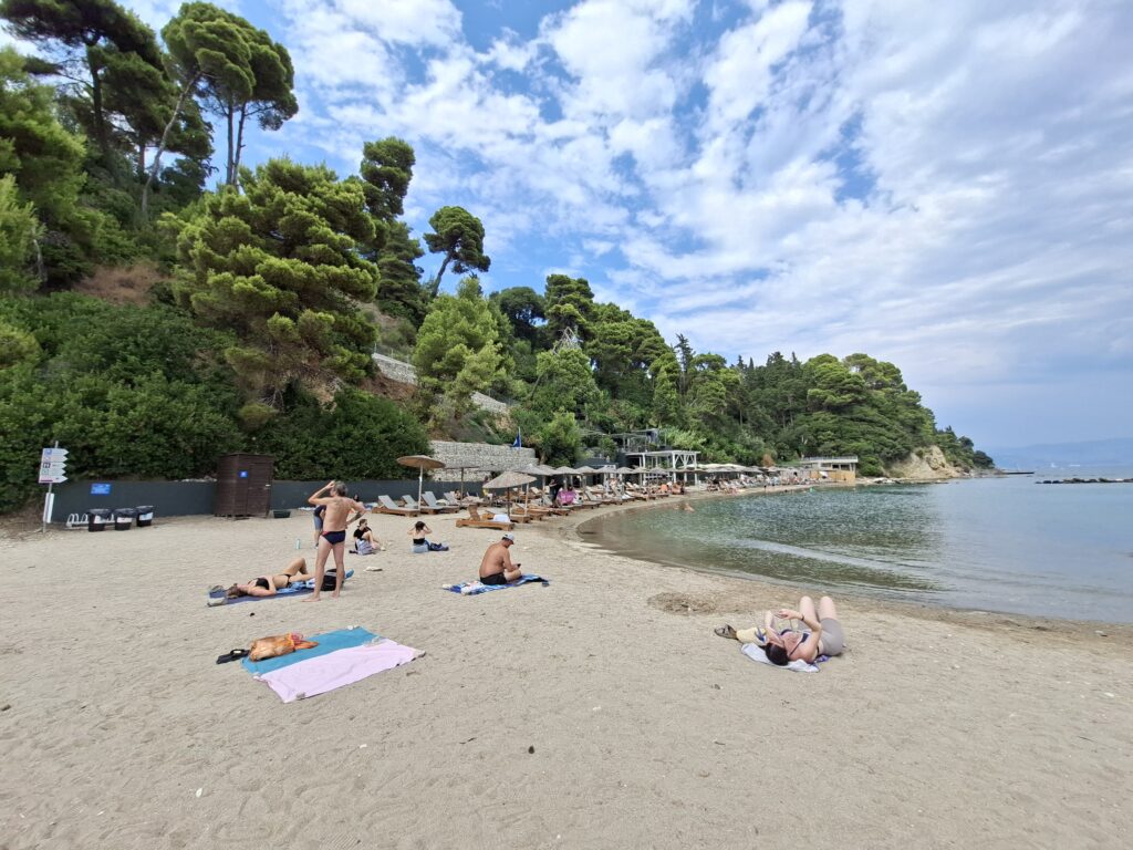 Kanoni beach in Corfu